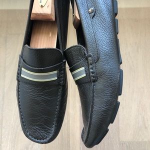 Men’s Canali leather drivers.